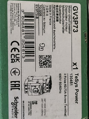 Schneider electric gv3p73 - electric,